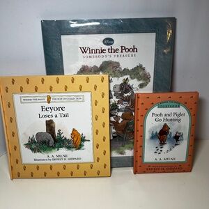 Vintage Winnie the Pooh Book Bundle Hard Cover Pop up 90s Y2K Three Books